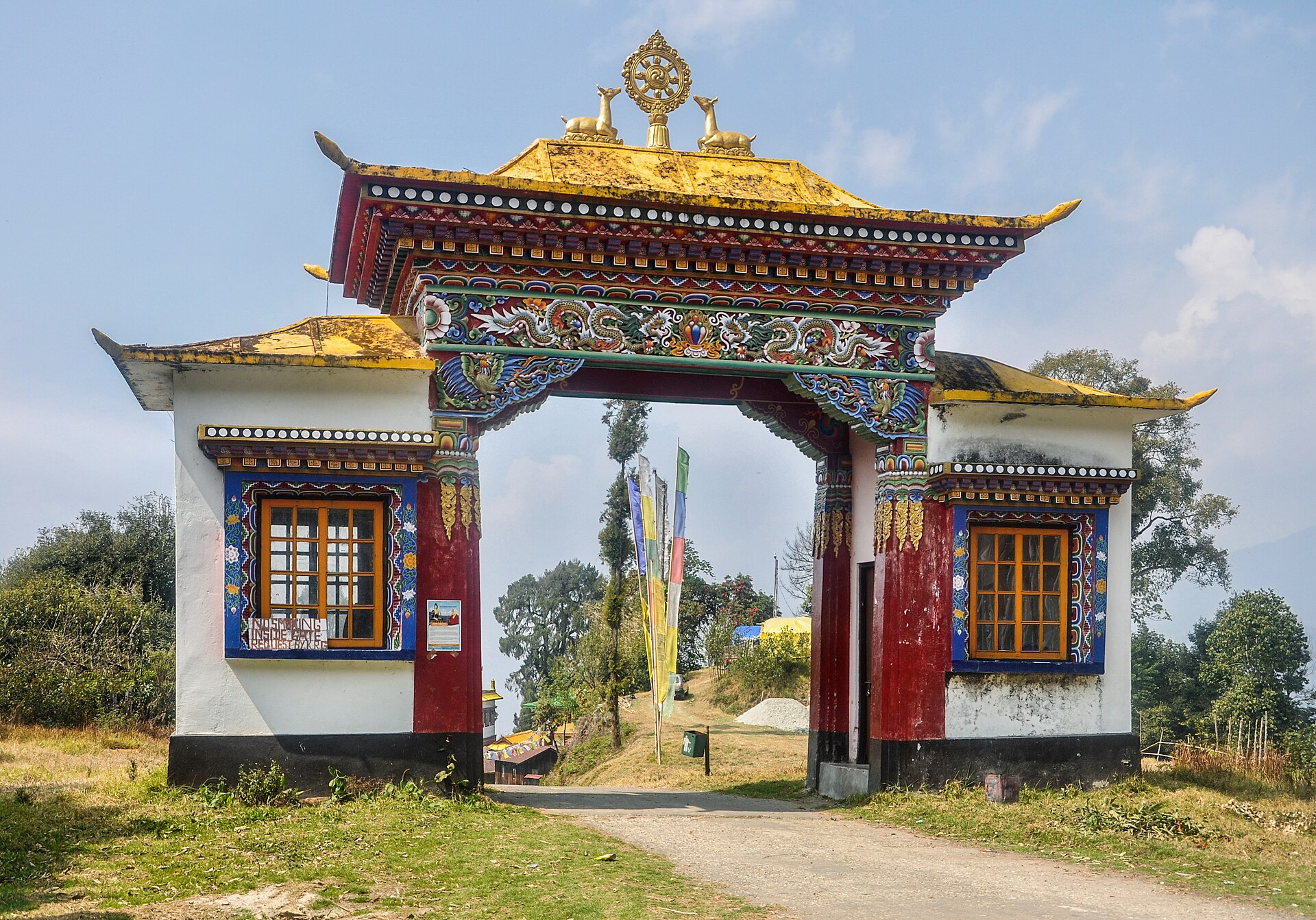 Monastery gates, Sikkim